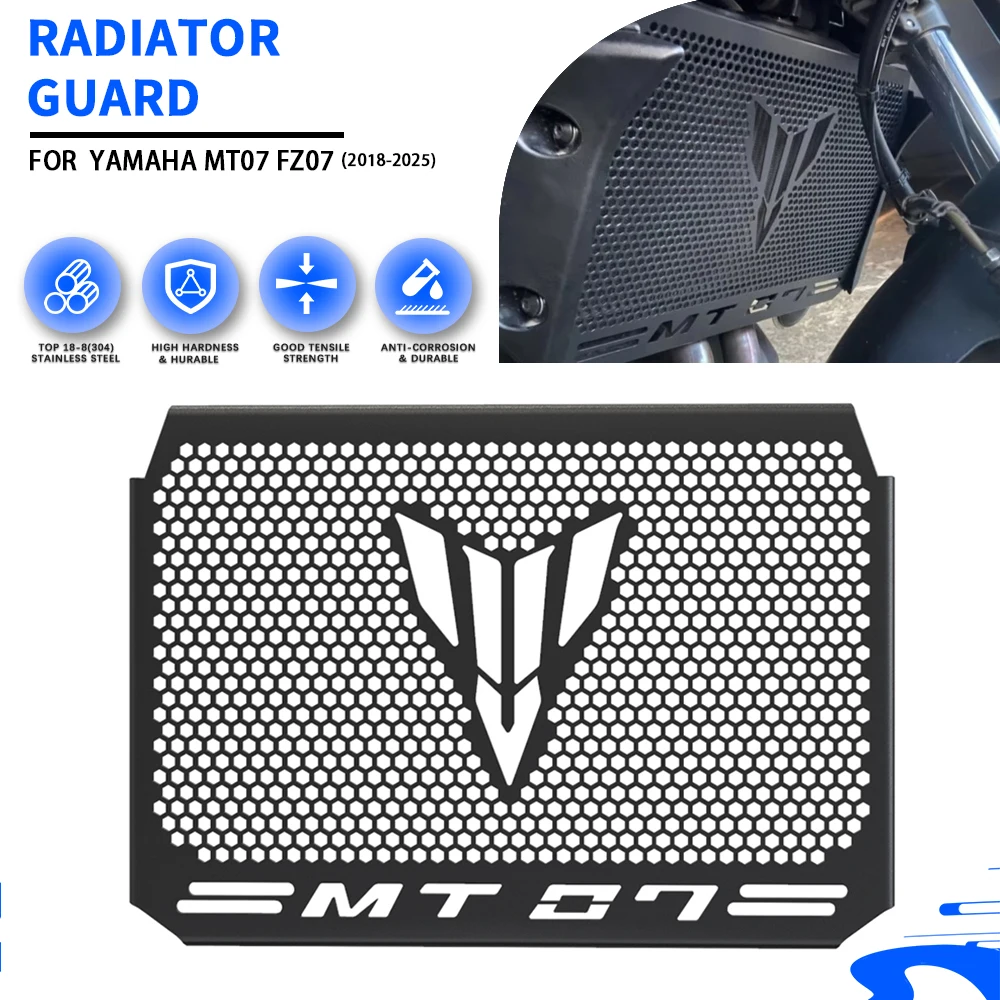 Für Yamaha MT-07 FZ-07 MT07 MT FZ 07 2014-2023 2024 2020 FZ07 MT07 Motorrad Kühlergrill Schutz Abdeckung kraftstoff Tank Schützen