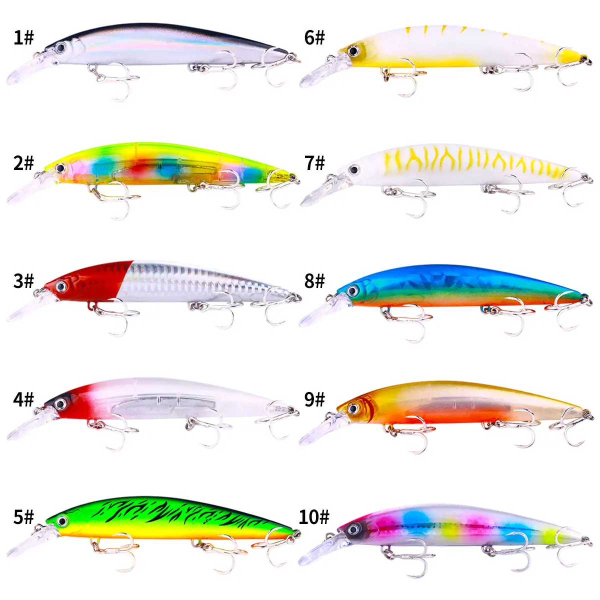 130mm 36g Heavy Sinking Minnow Fishing Lures Rolling Wobblers Artificial Hard Baits Jerkbait for Seabass Fishing Lure