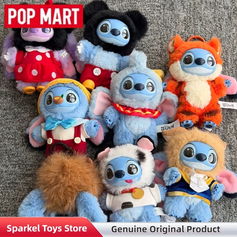 

Genuine POPMART Stitch Adventure Series Blind Box Cute Vinyl Plush Pendant Figure Doll Mystery Box Trendy Toys Gift For Girl