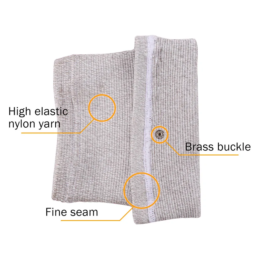 Electric Massager Body Massage Muscle Stimulator Hand Pain Relief Therapy With A Wire Silver Plated Fiber Knee Glove
