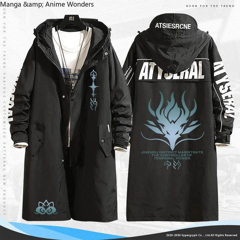 

Anime Wuthering Waves Jinhsi Game Cosplay Costume Long Trench Coat Jacket Autumn Winter Fashion Casual Cool Unisex Windbreaker