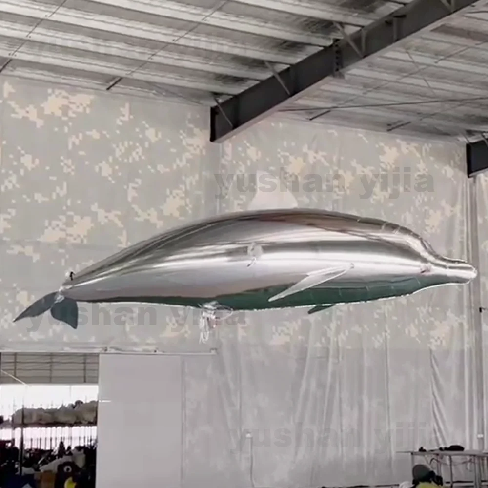 Genuine Inflatable Dolphins Balloon Dron Remote Control Advertising Dolphins Flying Balloon Show