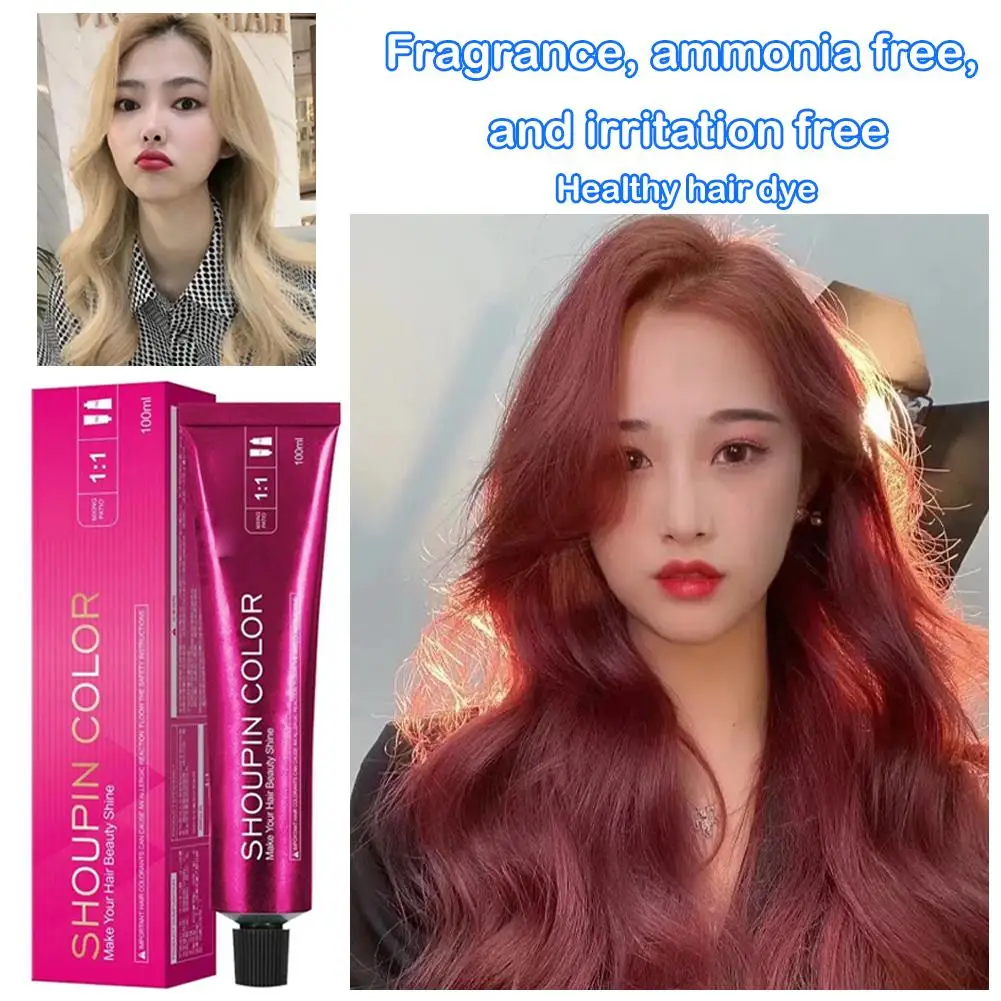 100ml Hair Dye Cream Mild Safe Hair Coloring Shampoo Styling Tools Lasting Semi-permanent Red Blue White Tinte De Pelo All Hair