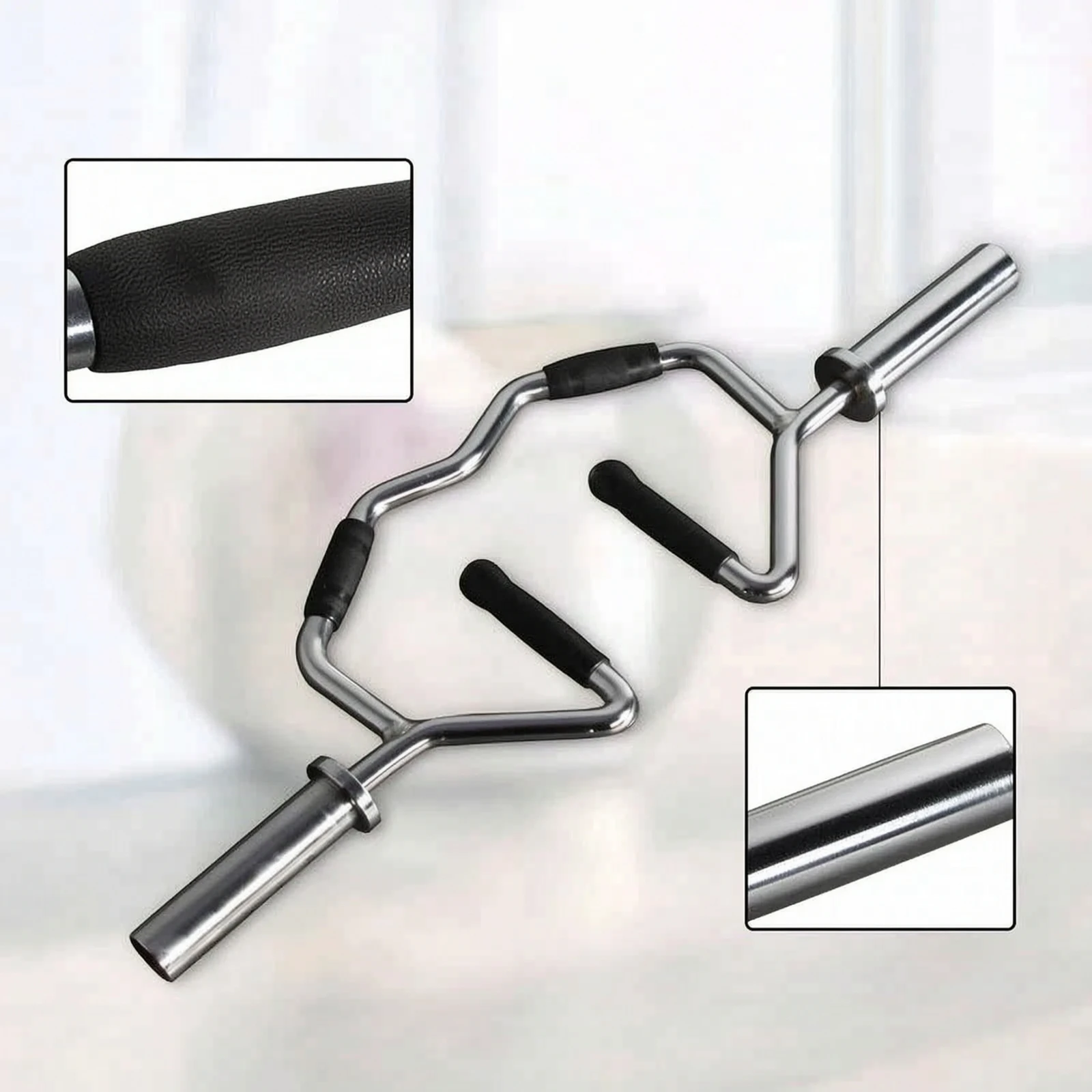 Triceps Barbell Bar Chrome-Fin - Olympic Barbell 20Kg ulasan dan harga