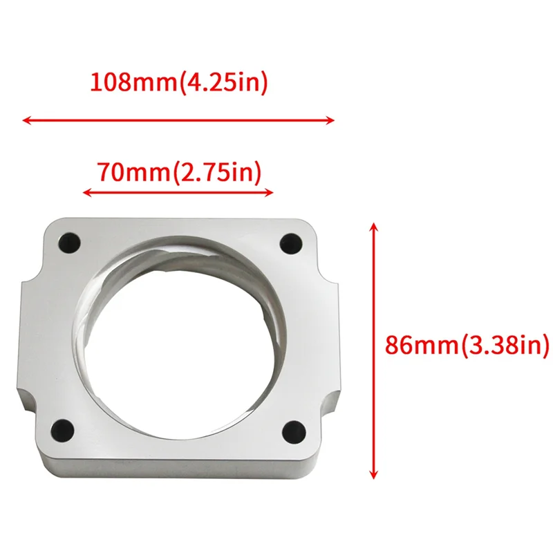 A11F-Car Throttle Body Spacer Kit For Ford F150 Mustang Expedition Lincoln 4.6L 5.4L1992-2011