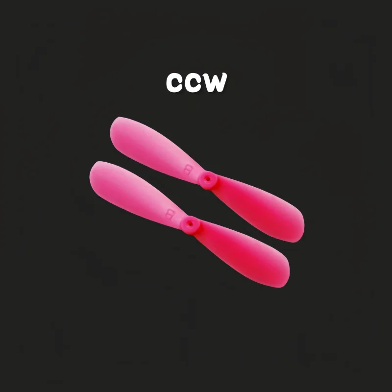 46-mm-Propeller im Uhrzeigersinn und gegen den Uhrzeigersinn für einen DIY-Quadrocopter, Modellflugzeug, Segelflugzeug, mit einem Mittelloch von 1,0 mm