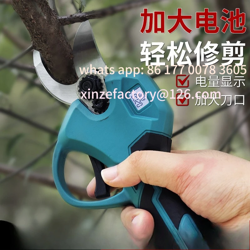

Customizable Garden tools: portable lithium-ion electric pruning shears for outdoor fruit trees, long-reach
