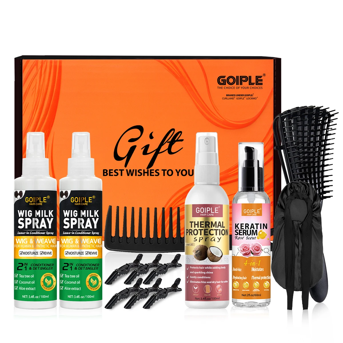 

Moisturizing Nourishing Conditioner Deep Treatment for Damaged & Tangled Hair Keratin Essence Thermal Protection Hair Spray Kit