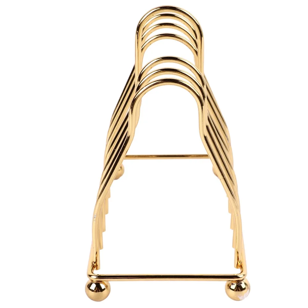 7PCS Coasters Iron Metal Coasters Set European Round Table Coasters Set Gold Coasters with Holder For Banquets