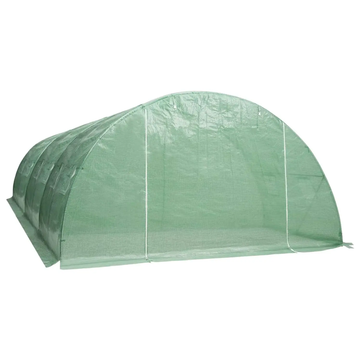 Invernadero, grande, 258,3 pies - Invernadero de jardín con 12 ventanas y puertas grandes - Tela de polietileno meteorológica - Malla PE de 0,5 oz/ft2