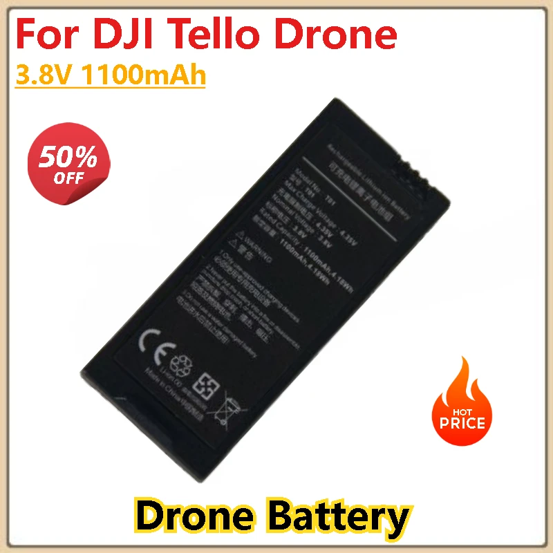 

For DJI Tello Drone 3.8V 1100mAh Drone Battery Brand-New, 0 Cycles,High Quality