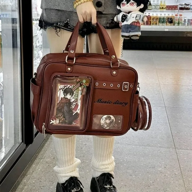 

New Fashion Women's Y2K Doll Bag Ita Bag Large Capacity JK Uniform Shoulder Bag Preppy Style Handbag Ulzzang Backpack
