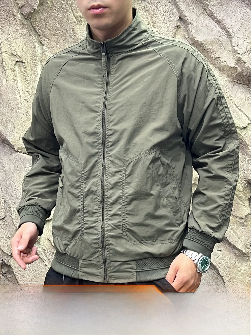 Dopamine Color Series Windproof Water-Resistant Quick-Drying Breathable Men's Stand Collar Outdoor Jacket Spring Autumn New A...