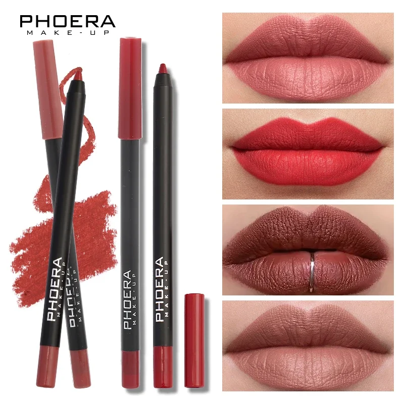 Waterproof Matte Lip Liner Pencil Long Lasting Moisturizer Red Contour Tint Sexy Cosmetic