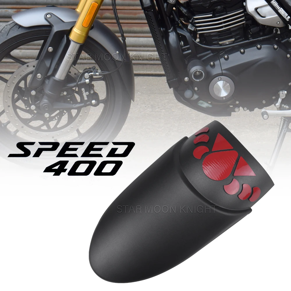 Front Fender Extensions For Speed 400 Speed400 2024- Motorcycle Accessories Mudguard Extender