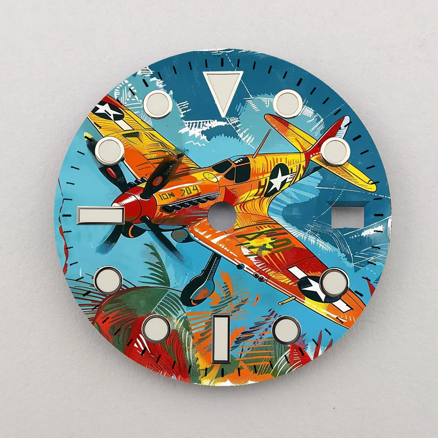28.5mm Creative Watch Dial Suitable for NH35/36 Movement NH35 Watch Modification Accessories Custom LOGO Dial