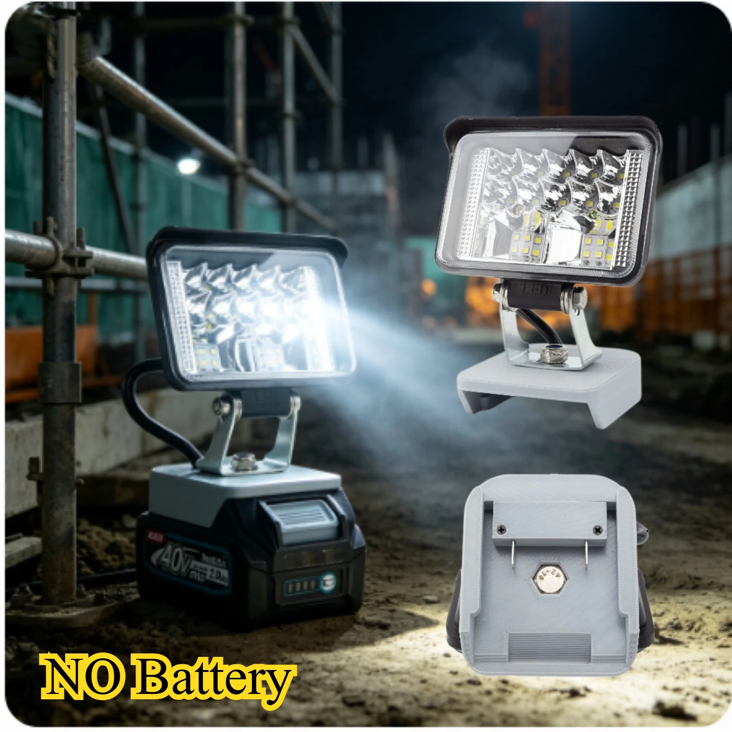 For Makita 40V Li-ion Battery Outdoor Lamp Workshop Camping Emergency Light Portable Wireless Flashlight LED Work Light
