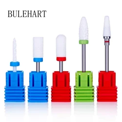 5 Pcs Ceramic Milling Cutter For Manicure Removing Gel Varnish Nail Drill Bits Electric Machine Accessories  Tool