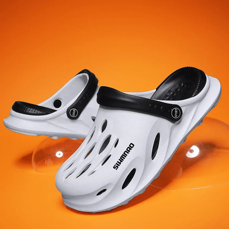 2024 Men's Summer Outwear Anti Slip Lightweight Driving Hole Shoes Men's Sports and Leisure Beach Fishing Sandals image 4