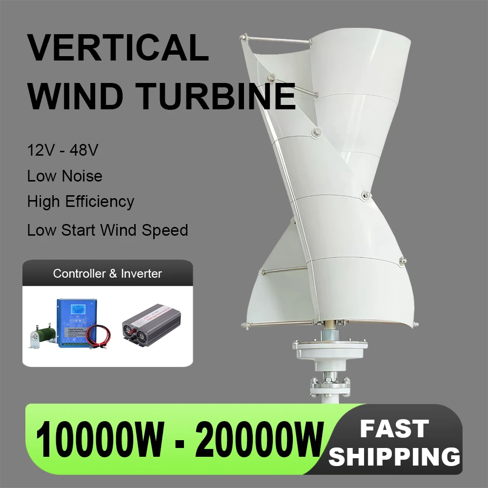 

Generators Portable Vertical Levitation Axis Wind Turbine Generator 48V 24V 12V Controller MPPT 220V110V Inverter Home Appliance
