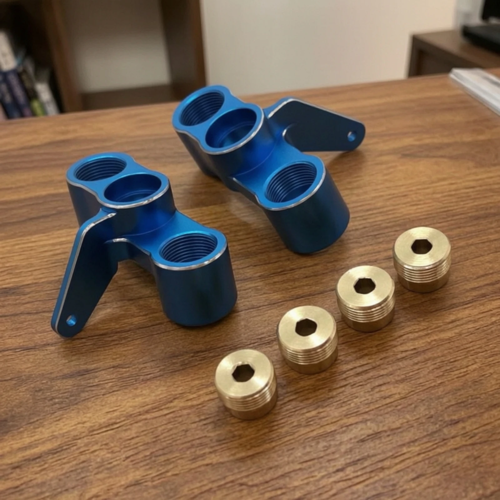 2 Pieces Steering Cups Anodized Steering Knuckles Parts Brass Strong for RC Builders
