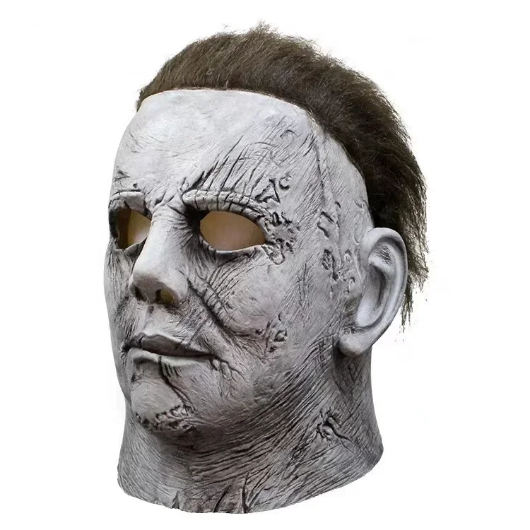 Halloween 1978 Michael Myers Mask Horror Cosplay Costume Latex Masks Halloween Props for Adult White High Quality