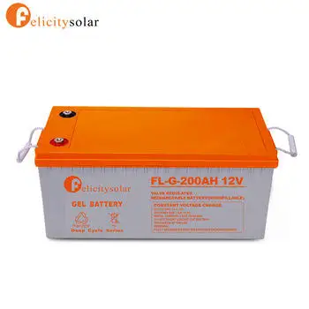 12v Solar Battery 100ah 200ah 150ah Rechargeable AGM GEL Storage Batteries