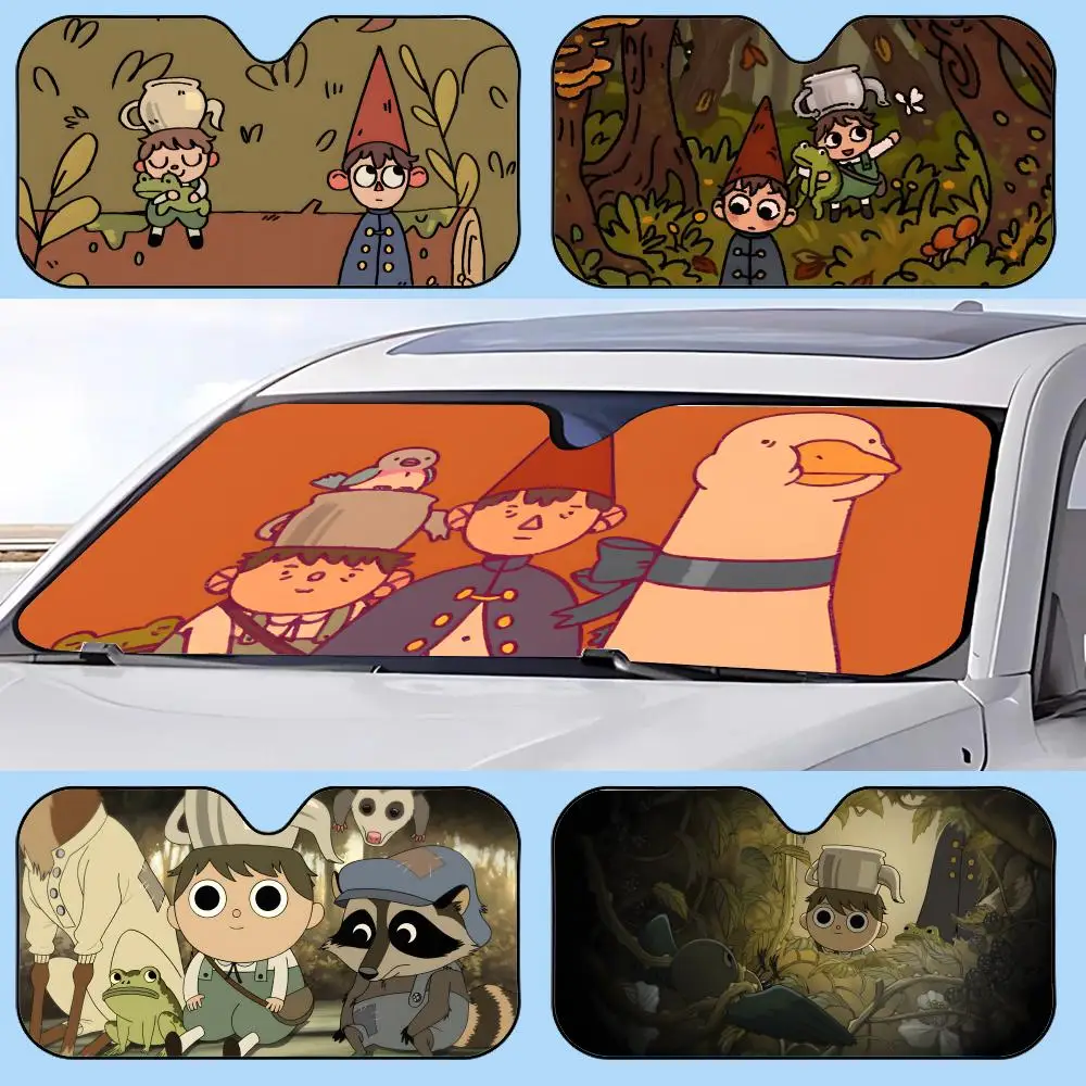 

The Art Of Over The Garden Wall Sun Visor Retractable Car Sun Visor Anti-Glare UV Protection Front Window Sunshade