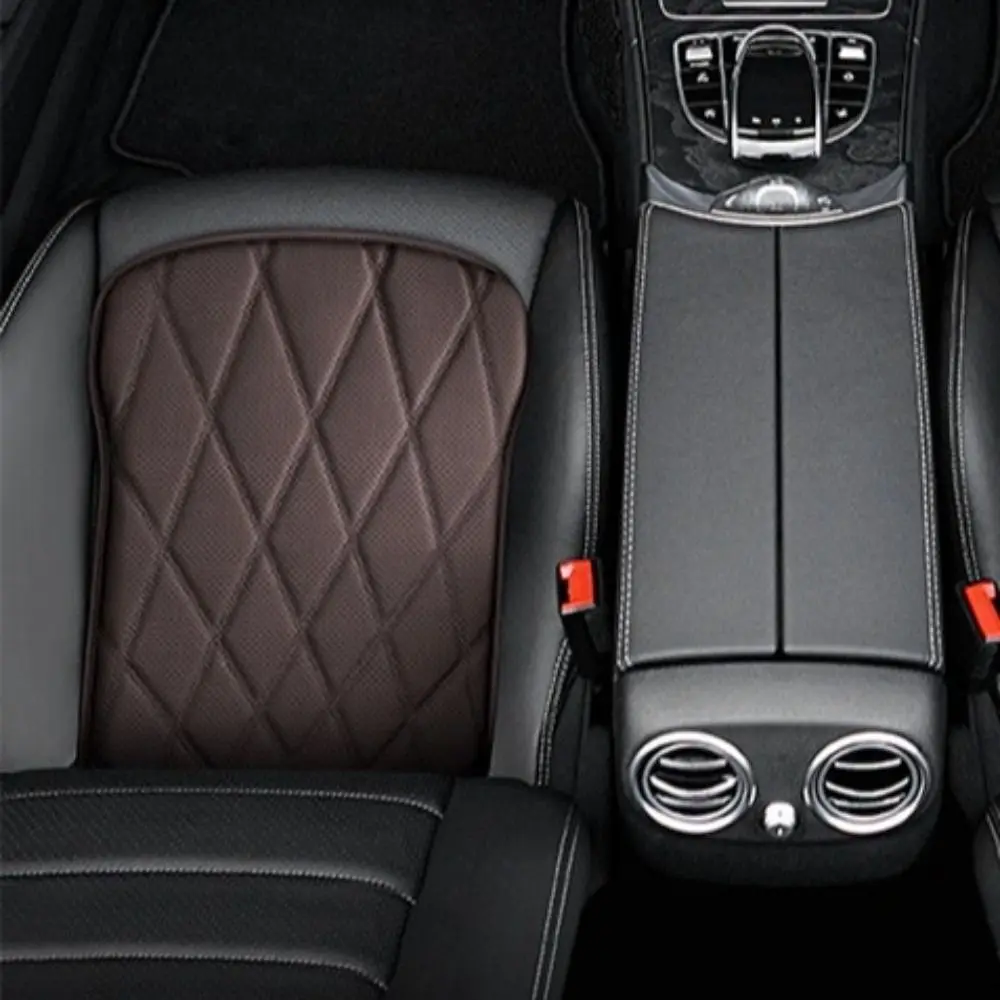 Four Seasons Car Breathable Cushion Thick General Comfortable Butt Cushion Durable PU Leather Non-Slip Seat Cushion Vehicle
