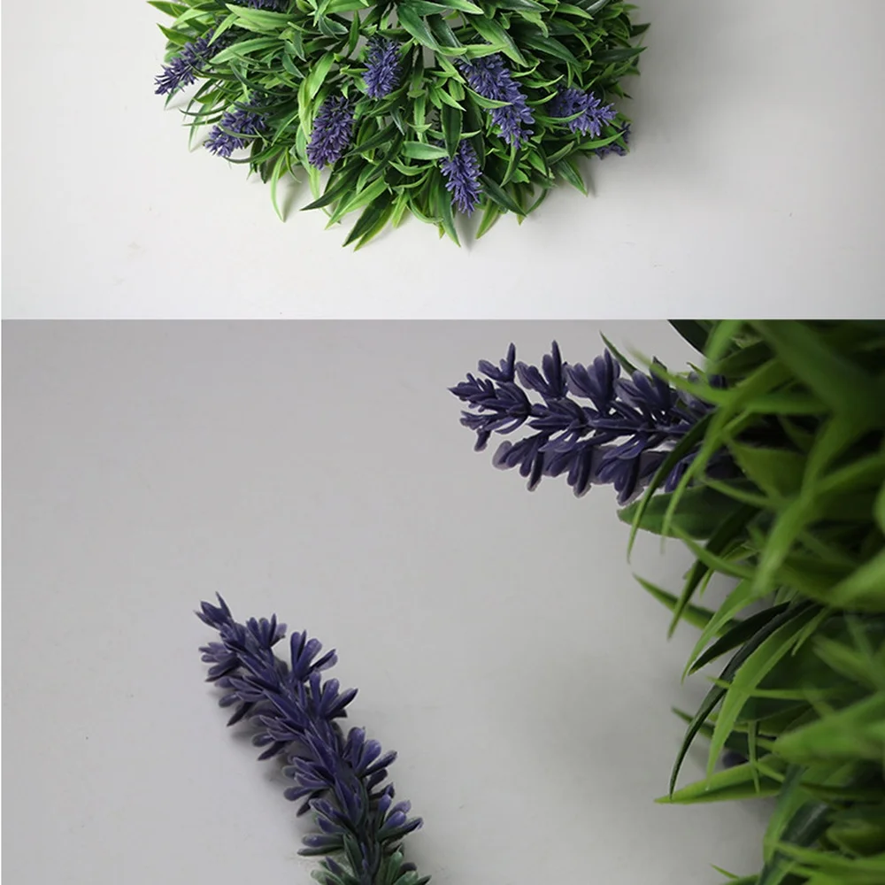 Faux Lavender Flower Ball Artificial Greenery Plant Professional Wedding Decor Wall Garden Photography Prop Ornament