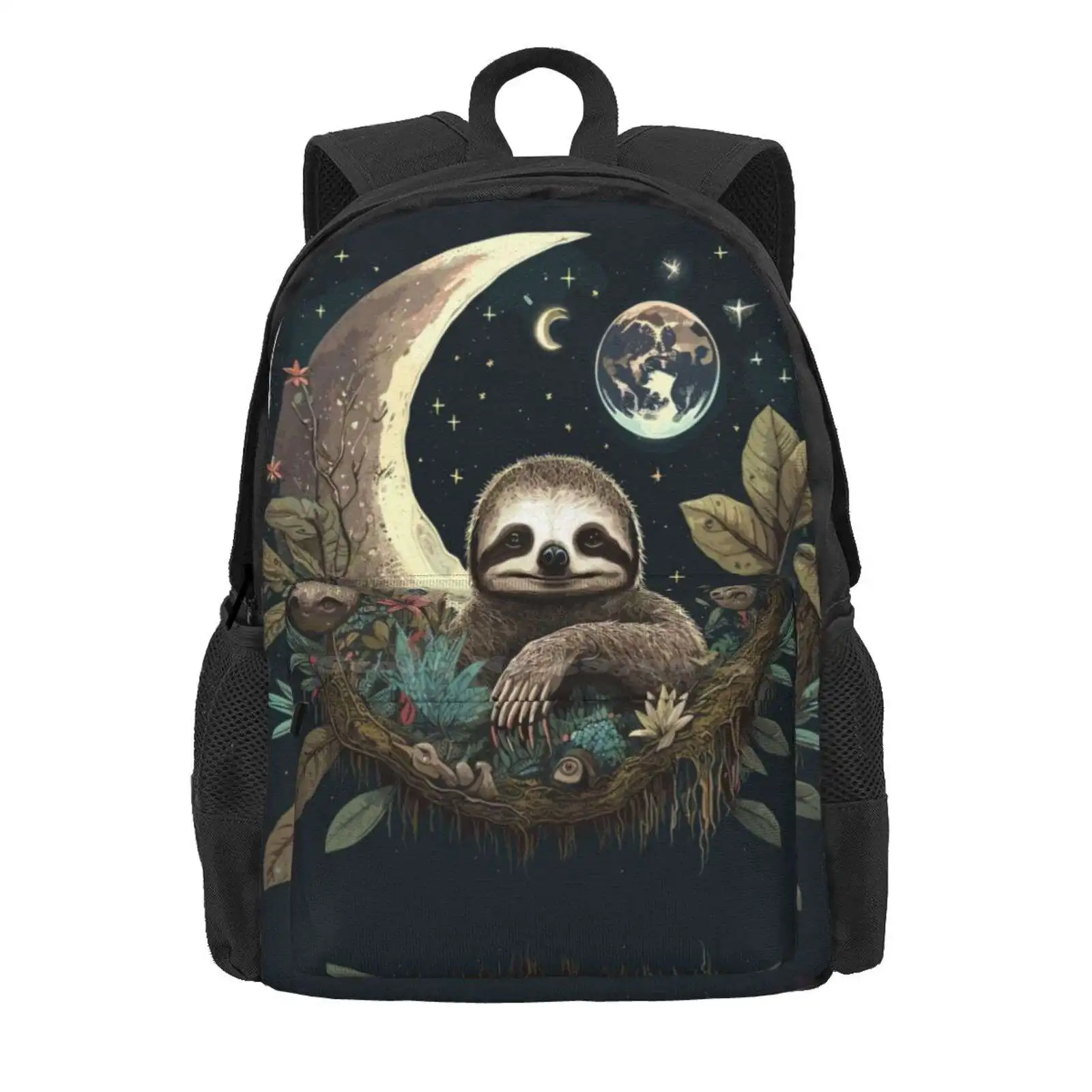 Goblincore Sloth Sac à dos, Cartable, Sacs à la mode, Forêt, Magique, Fantaisiste, Vente chaude