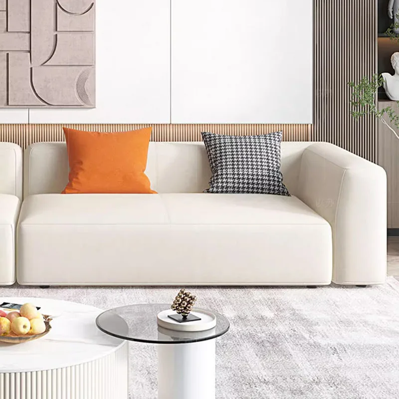 Narożna Sofa Segmentowa Nordic Modern Białe Sofy Do Salonu Lazy Floor Sofy Salasy Muebles Elegantes Modernos Meble Domowe