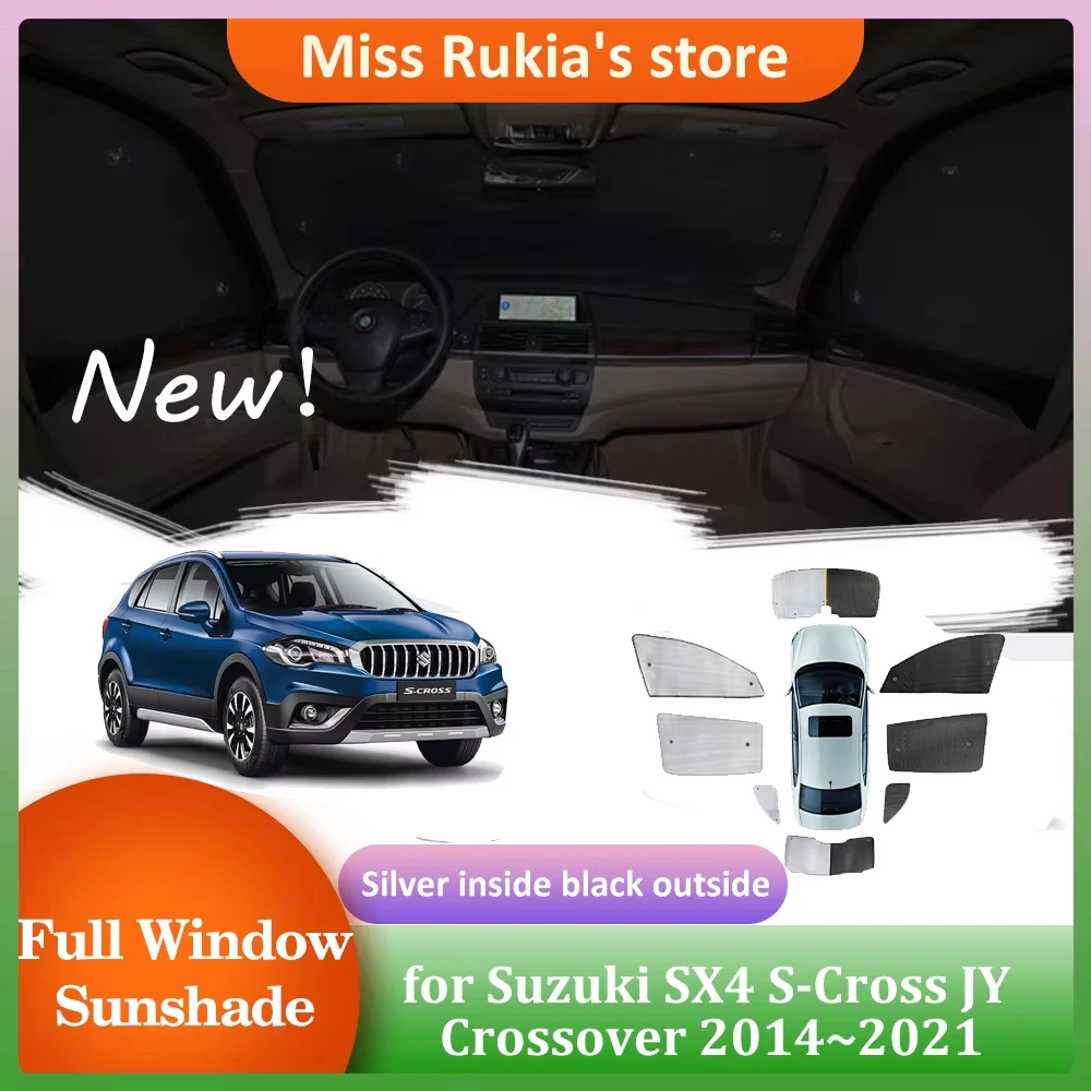 

Car Sunshades for Suzuki SX4 S-Cross JY Crossover 2014~2021 Roof Windows Sun Visor Windshield Curtain Sunroof Cover Accessories