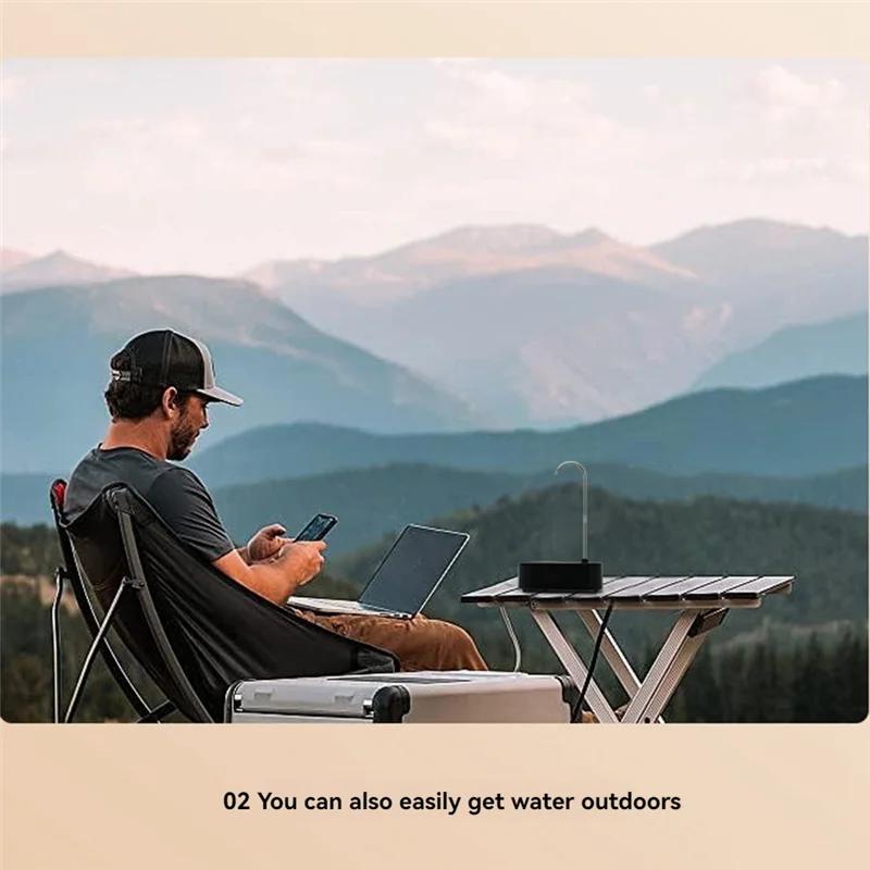 Countertop Portable Electric Water Bottle Pump Type-C Rechargeable Desktop Water Dispenser For Home Office-AA26