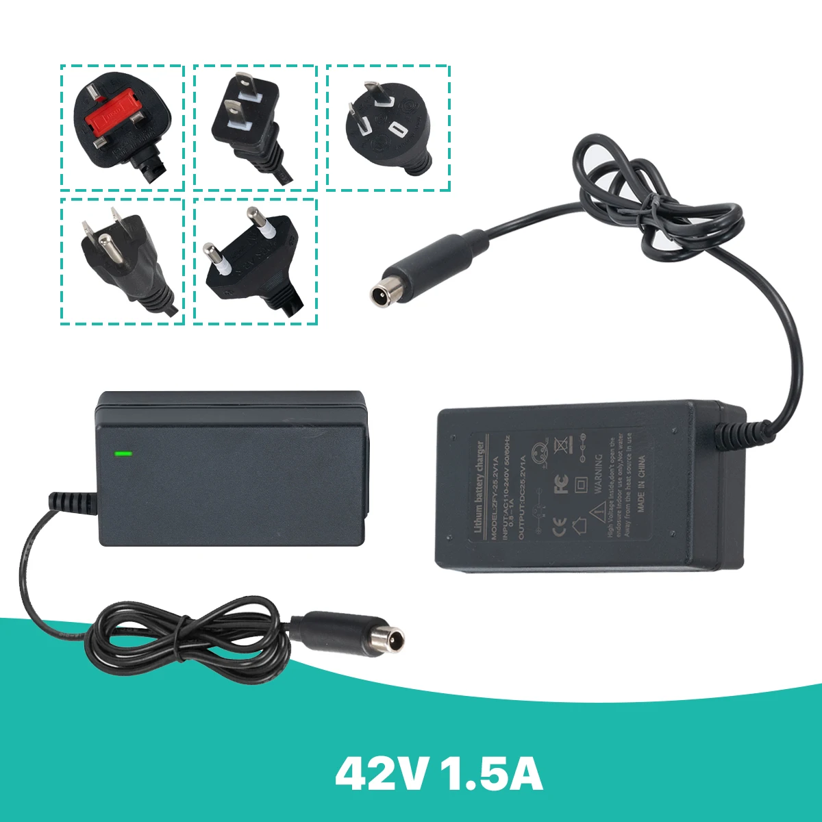 Elektroroller-Ladegerät 42v-1,5 a für Xiaomi M365 Elektro roller 36V Batterie, Batterie adapter für Elektro roller – Detail 2