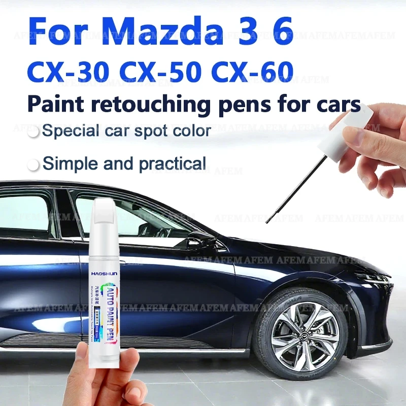 Suitable for Mazda 3 Touch-up Pen Car Car Scratch Repair Paint Pen Machine Gray Pearl Soul Red Crystal Sonic Silver Pearl White