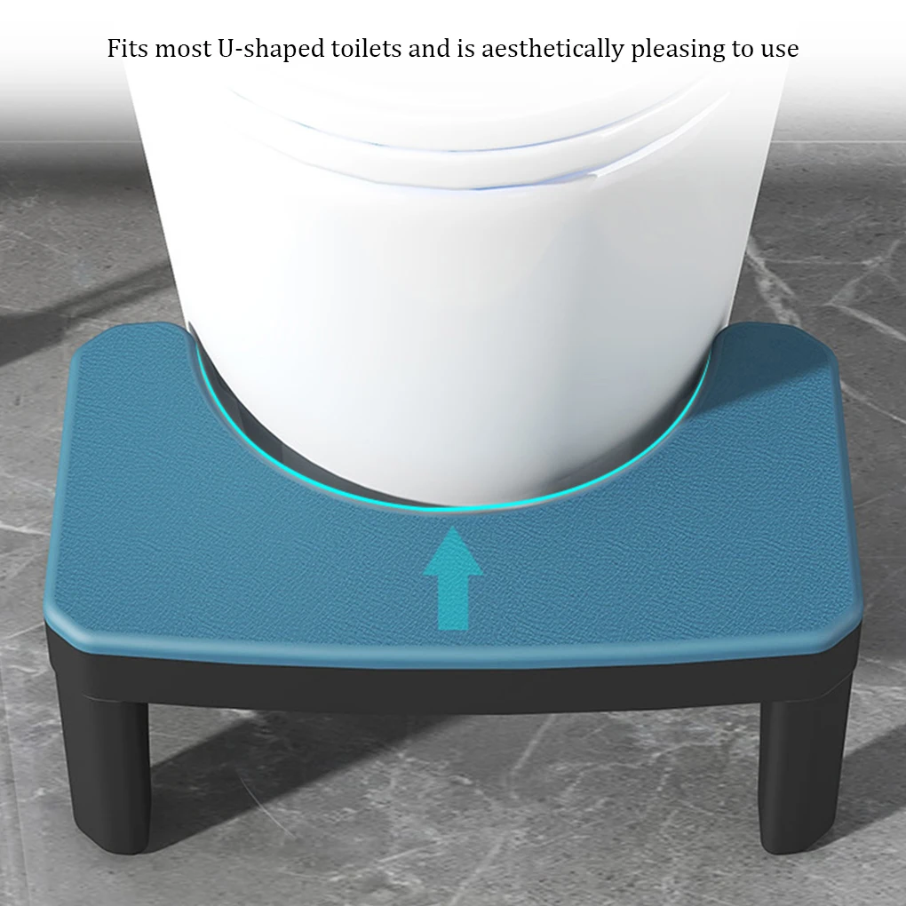 Step Stool For Bathroom Supplies - Stable Load-bearing And Space-saving Footrest Stool Toilet Stool Curved Design