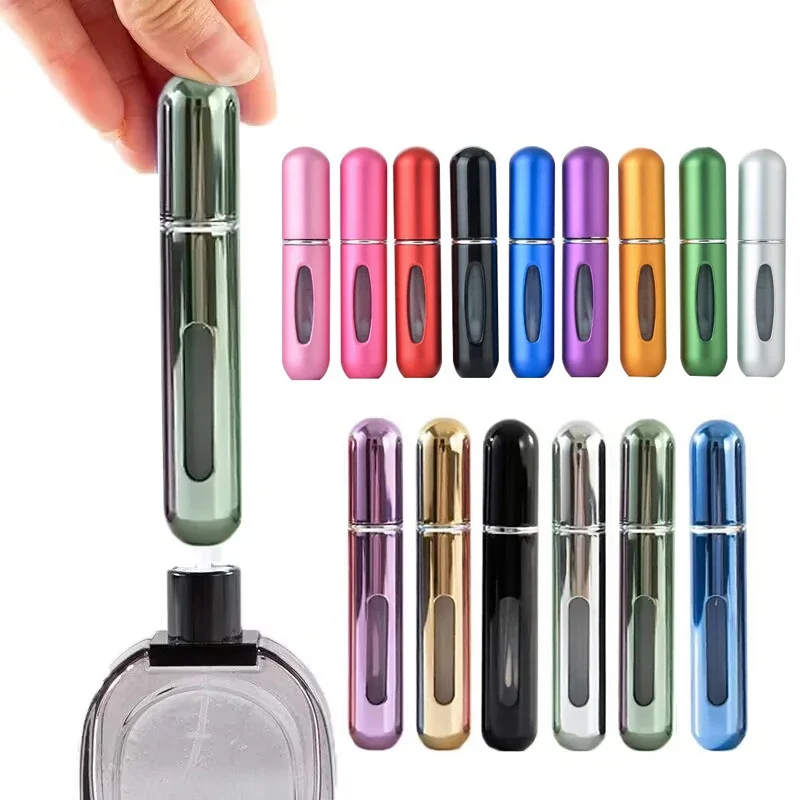 

5//8ml Bottom-Filling Pump Perfume Refillable Spray Bottle Mini Portable Empty Cosmetic Containers Atomizer Bottle Travel