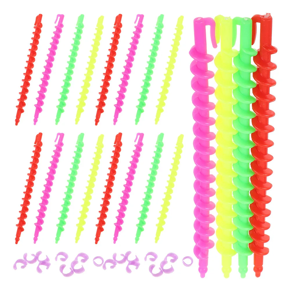 

26Pcs Curling Perm Rods Plastic Hair Curling Rod Hairstyling Perm Rod Spiral Curlers For Women Home Salon Use