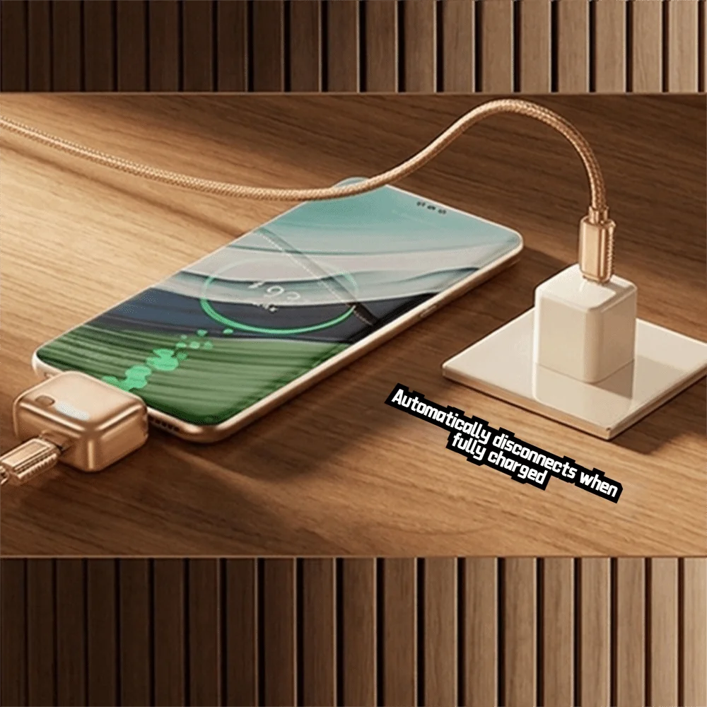 140W Smart Auto Eject Charger Auto-Disconnect Battery Protection Auto Disconnect Charging Adapter Type-C