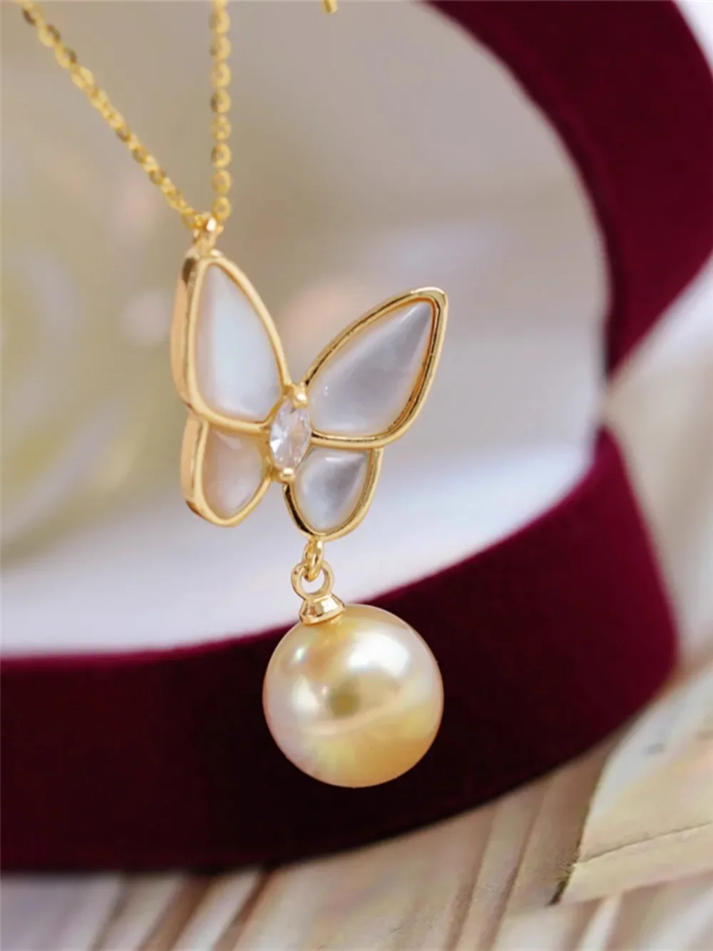 Classic Pearl Pendant Accessory 18K Plated Gold Pendant Settings Jewelry Findings Parts Fittings Connection Accessories D072