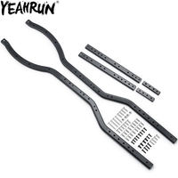 YEAHRUN Steel 6x6 Chassis Frame Rail Girder Side Frame for 1/10 RC Crawler Car Axial SCX10 90046 90047 Upgrade Parts
