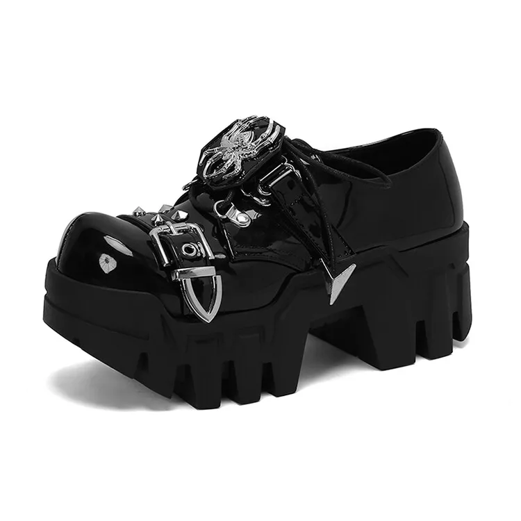 

Luxury Brand New REAVE CAT Rock Stud Spider Punk Style Metal Embellished Women's Shoes Pumps Sneakers Women's Oversize 44 New