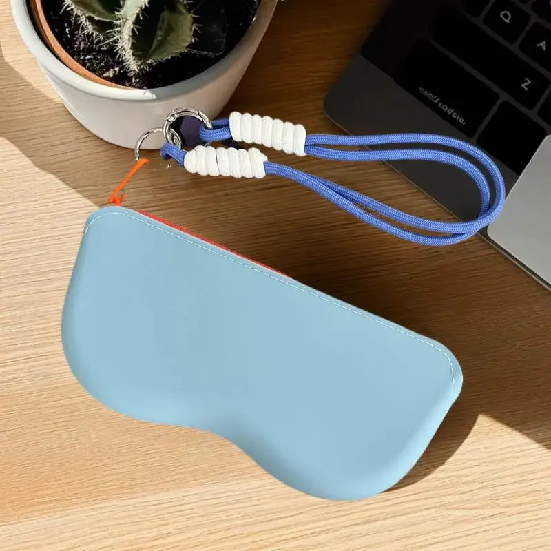 휴대용 실리콘 안경 가방 선글라스 보호 커버 보관 가방 방수 근시 안경 가방