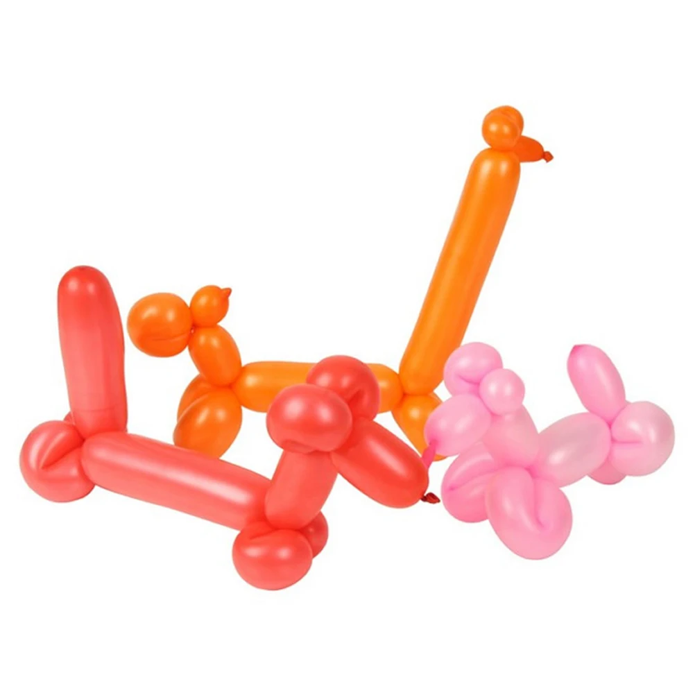 

100pcs Long Latex Twisting Balloons Assorted Colors Animal Shape Party Birthday Wedding Decoration Modeling Balloon For Kids