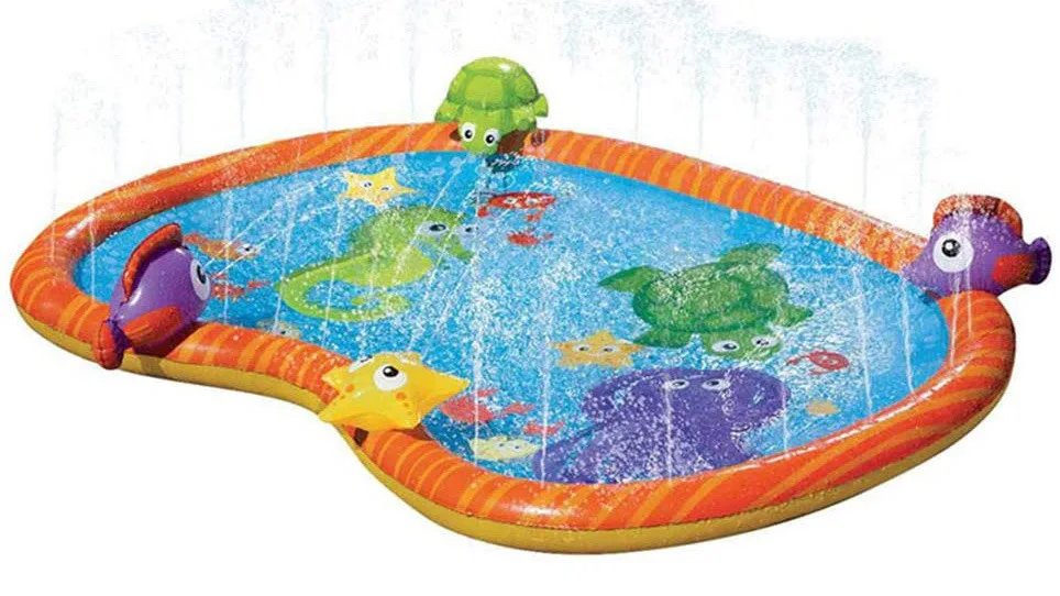 New Carton Printed Inflatable Slide Pool for Baby Chirlden Water Play Spray Pools Summer Outdoor Beach Swimming Pools