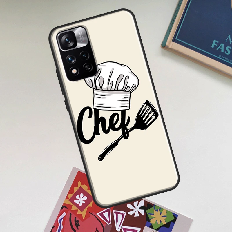 Baker Love Baking Chef For Xiaomi Redmi Note 8T 9S 10S 8 9 10 11 Pro Back Cover For Redmi 9T 9A 9C 10 Phone Case