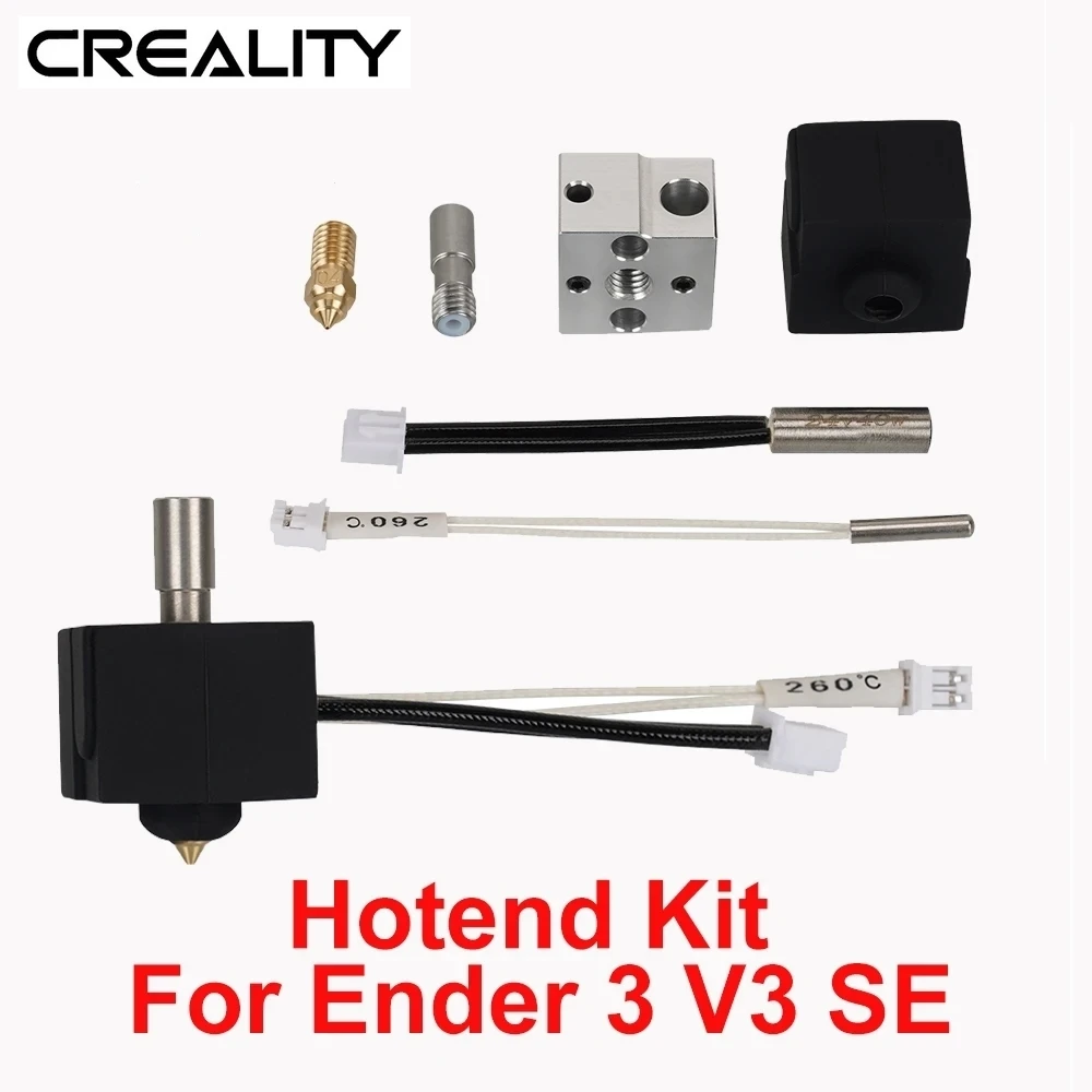 

Hotend for Creality Ender 3 V3 SE Hot End Kit Print Head Heater Block High Temperature Heating Cartridge Thermistor for V3 SE