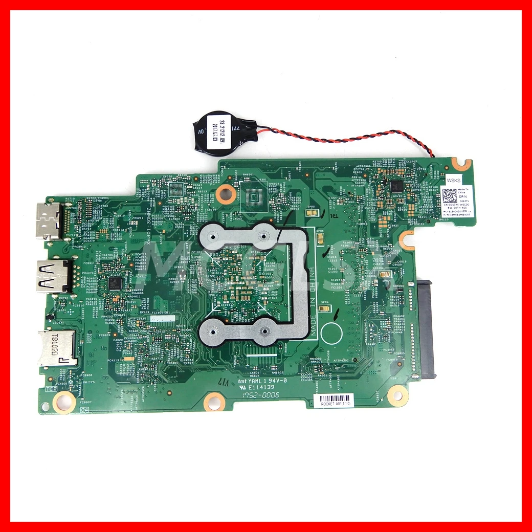 17876-1 Notebook Mainboard For Dell Inspiron 3180 3185 Laptop Motherboard CN 0CK0N7 0D63Y5 with A6-922E CPU 100%  Tested OK