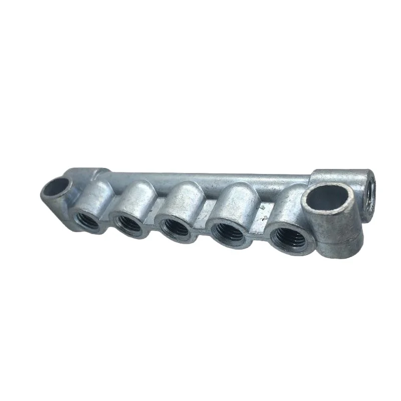 Zinc Alloy Type A Oil Way Distributor Fixed 2-5 Way Oil Pipe Manifold for Industrial Machine Tool Lubrication Oil Circuit